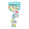 RG Ribbon: 1.5" - 2.5" Popsicle Print Ribbon with Wired Edges For Bows, Wreaths, Crafts, and Decorations - White, Blue, Pink, Green